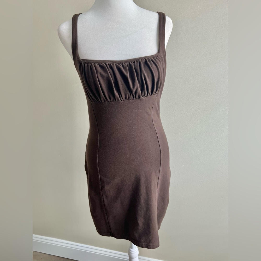 Victorias Secret Vintage Brown Milkmaid Bra Top Ruched Bust Small
